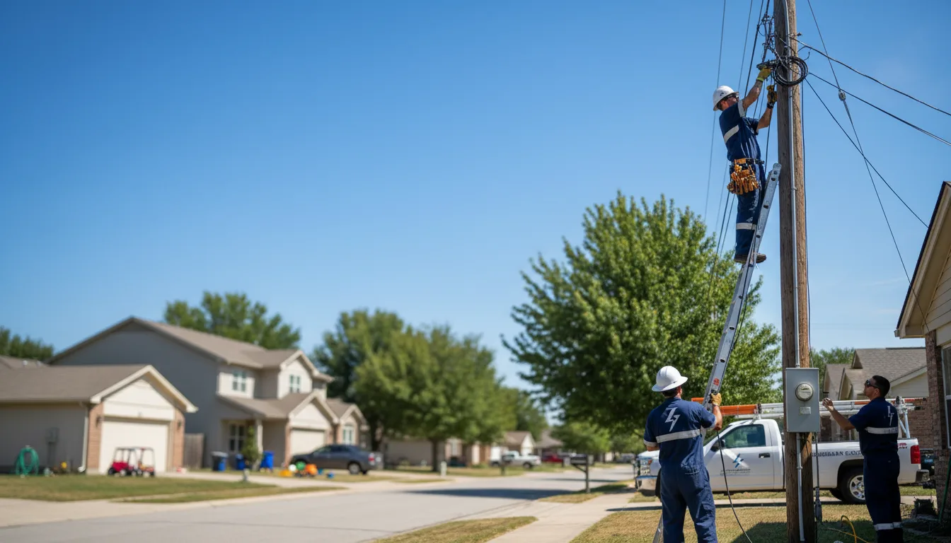 Residential electrician providing installation services in Welcome, MN